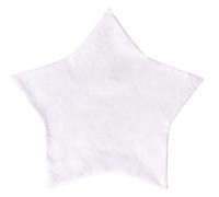 Rayher 53963102 Star-Shaped Cushion Cover, Pillowcase with Zipper for Fabric Painting, Screen Printing and Textile Crafts, White, 33cm