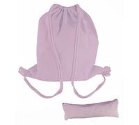 Rayher 53989258 Drawstring Backpack and Pencil Case for Textile Crafts and Screen Printing, Cotton-Polyester Blend, Light Pink