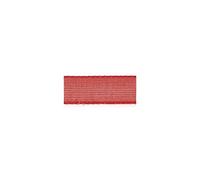RAYHER 5521618 Organza Ribbon 7 mm Roll 10 m, red