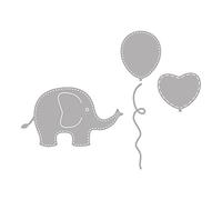Rayher 59241000 Baby Elephant Metal Cutting Dies, Stencils for Die Cutting