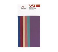 Rayher 6 Wax Sheets for Candle Making and Crafting, Wax Embellishments for Candles, assorted colours, 20x6.5cm, 3102500