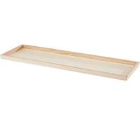 Rayher 62689000 Wooden Tray, Rectangle Vanity Tray, Natural Wood, 45 x 13.5 x 2.3 cm