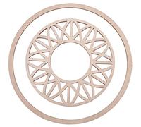 Rayher 62821000 Wood.disc"Dream" Modern,FSC100%, Natural, 13 cm