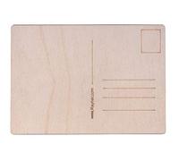 Rayher 62843505 Set of Two Plain Wooden Postcards to Decorate with Address Panel on the Back, Blank Rectangle Wood Board for Crafts, 14.8 x 10.5 x 0.3cm