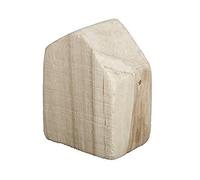 Rayher 62871505 Natural Wooden House for Crafts, Plain Wood Craft Shape, 6.5x4.5x8.5cm