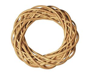 Rayher 65018000 Peeled Willow Wreath with a Diameter of 30 cm, Braided Wreath Making Base for Door Wreath and Home Decoration