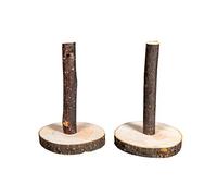 Rayher 65339505 Decorative Wooden Stand, Natural, 7-7.5 cm Diameter, 10 cm, Pack of 2, Normal