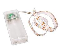 Rayher 69232159 LED Light Strip, Light Yellow, 55 cm, 16 LEDs 8 mm, PVC Box, 1 Piece, Battery Operated, Natural, Normal