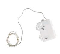 Rayher 69252159 Wire LED String Lights Battery Operated, 20 Fairy Lights on Wire for Bottles, Jars and Garden, indoor and outdoor use, warm white, 130 cm