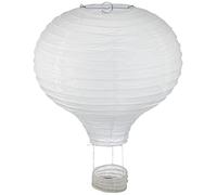 Rayher 87192102 Hanging Hot Air Balloon, Paper Lantern for Party Decoration, White, 40 cm