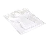 Rayher Angel-Shaped Casting Mould for Concrete Crafts, Clear Plastic Shape for Moulding, PET, 19x17x3cm, 36116000