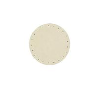Rayher Basket MDF Bottom, Round Bottom for Basket Weaving, Wooden Base with Holes for Wicker Baskets, Diameter 25cm, MDF, 6129200