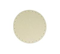 Rayher Basket Wicker Base, Round, 20 cm Diameter, Perforated at the Edge, Hole Diameter 3 mm, Material: MDF, Natural Wood Basket, Basket Base for Wicker, 6129300