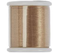 Rayher Beading Thread for Seed Beads with a Diameter of 0.27mm, Fine Nylon String for Jewellery Making, gold, 50m, 89300616