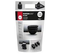 Rayher Black Casting Powder Raysin 250 for Crafts, Black Plaster of Paris for Modelling, Fine Casting Plaster, 4kg, black, 34480576