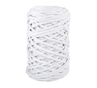 Rayher Braidy Recycling Yarn for Craft, 42010102, 4mm, approx. 60m, White
