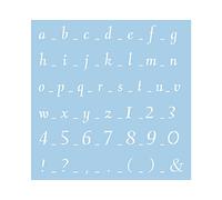 RAYHER "Classical Scripture 1" Stencil Tab Bag, Multi-Colour, 30 x 30 cm