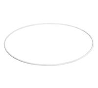 Rayher Coated Metal Ring for Wedding Crafts and Wreath Making, Large Hoop with a Diameter of 12cm for Dream Catcher and Macrame, white, 2505900