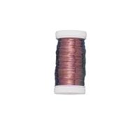 Rayher Copper Beading Wire for Seed Beads, Fine Stringing Wire for Jewellery Making and Crafts, Craft Wire with a Diameter of 0.25mm, copper, 2400200