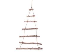 Rayher Deco-Wooden Ladder to Hang up,X-mas Tree, Natural, 75x40x1.5cm