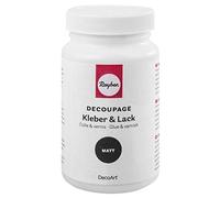 Rayher Decoupage Glue and Varnish for Napkins, Clear Glue and Sealer for Decoupage Crafts, Decoupage Glue, Varnish and Finish, clear, matt,236ml, 38827000