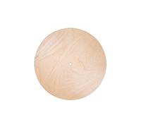 Rayher Round DIY Clock Face to Decorate, Round Wood Board for DIY Clock with a Diameter of 25cm, Round Board with Pre-Drilled Hole, natural wood, 69239505