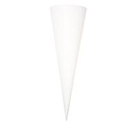 Rayher Fillable School Cone, Large Cone-Shaped Gift Bag, Cone Paper Bag, Height 70 cm, White, 7134400