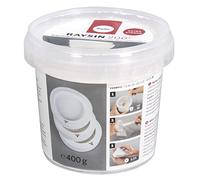 Rayher Fine Casting Powder Raysin 200 for Crafts, Plaster of Paris for Modelling, pure white, 400g, 34405102