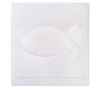 Rayher Fish Shape Casting Mould for Concrete Crafts, Ichthys Shapes for Casting with Plaster of Paris, clear plastic, reusable, 25x12.5cm, 36084000