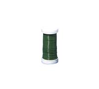 Rayher Floral Wire for Flower Arrangements and Floristry, Florists Wire for Crafts, Iron Craft Wire, green, 100m, 2425013