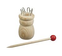 Rayher French Knitter, French Knitting Spool and Needle, Wooden Knitting Tool, Diameter 3.4cm, Height 6.2cm, 62475000
