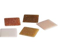Rayher Glass Mosaic Tiles for Arts and Crafts, Glass Squares in the Size 2cm x 2cm, Brown Shades, frost-resistant, 1kg, 1453131