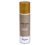 Rayher Gold Spray Paint for Crafts and Spray Painting Art, Multi-Surface Paint Colour with Metallic Finish, Gold Coloured Spray Paint for Polystyrene, matt, 150ml, 3400206