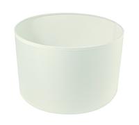 Rayher Hobby 2308302 Lampshade, round, 25 cm ø, height 15 cm, 100% polyester, for standing or hanging lamp, also for painting and gluing, white