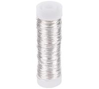 RAYHER HOBBY 2405522 Thin Craft Wire for Crochet Jewellery, Beading Wire for Jewelry Making, silver, Diameter 0.3 mm