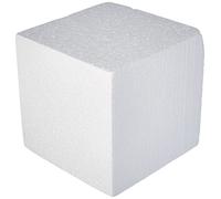 Rayher Hobby 3000300 Polystyrene Cube 20 x 20 x 20 cm White Square Shape. Styrofoam cubes, ideal for crafts and model making