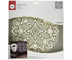 RAYHER HOBBY 38969000 Mask Stencil for Crafts and Painting, Reusable Silk Screen Template with Mandala Design, 30.5 x 30.5 cm