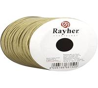 RAYHER HOBBY 5116031 Paper Cord with Wire, 2 mm, Rolle 25 m, Ecru