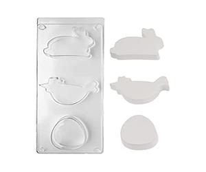 RAYHER HOBBY Casting Mould Chicken/Rabbit/Egg, 35 x 10.5 x 3.3 cm