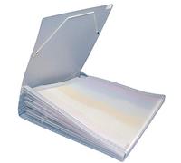 RAYHER HOBBY Expandable Paper Organiser for 12x12 inch Sheets, Scrapbook Paper Storage Folder, 7-Pocket Expanding File, 33x33.5cm, 7870500
