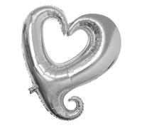 RAYHER HOBBY Heart Shaped Foil Balloon, Silver, 21 x 13 x 2 cm