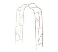 RAYHER HOBBY Rayher 46062102 Trellis Arch, 8.2 x 4.1 x 15.5 cm, Iron Wire, Painted White, Miniature, Rose Arch, Trellis Aid, Archway, Garden Arch, Decoration