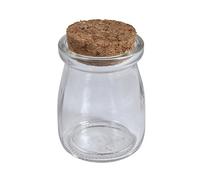 Rayher Hobby Rayher 46213000 Glass jar with Cork lid, 5 cm Diameter, Assorted Colours, 7cm, 100ml, Öffnung 4cm