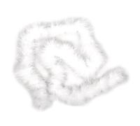 RAYHER HOBBY White Feather Boa for Crafting, DIY Costumes and Seasonal Decorations, Decorative Feather Boa with a Length of 1m and a Diameter of 4.5cm, 8510202