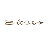 RAYHER HOBBY Wire Love Arrow Sign for Crafting and Wreath Making, Golden Love Letters for Wedding Decorations, Wall Art Lettering, gold, 24x3.2cm, 46199616