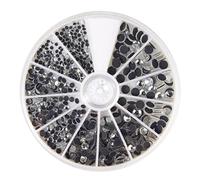 RAYHER Hotfix Rhinestones, Rock Crystal, Silver, 2-5 mm, 580-Piece