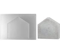Rayher House-Shaped Casting Mould for Concrete Crafts, Mould with House Design for Plaster of Paris, Plastic House Shape for Moulding, 16x23.5cm, 36061000