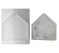 Rayher House-Shaped Casting Mould for Concrete Crafts, Mould with House Design for Plaster of Paris, Plastic House Shape for Moulding, 16.5x17.5cm, 36060000