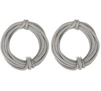 Rayher I-Cord with Wire Core, Craft Wire with Knitted Fabric Cover for Crafting, Iron Wire, light grey, length 3m, diameter 5mm, 55937264 (Pack of 2)