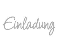 Rayher Invitation Cutting Stencil, 8 x 2.9 cm, for Paper Design, Card Making, Scrapbooking and Much More, Embossing Stencil, Steel, 60578000